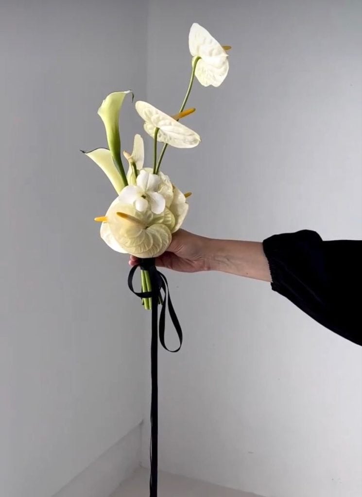 Buchete de mireasă inspirate din ikebana – minimalism și semnificație
