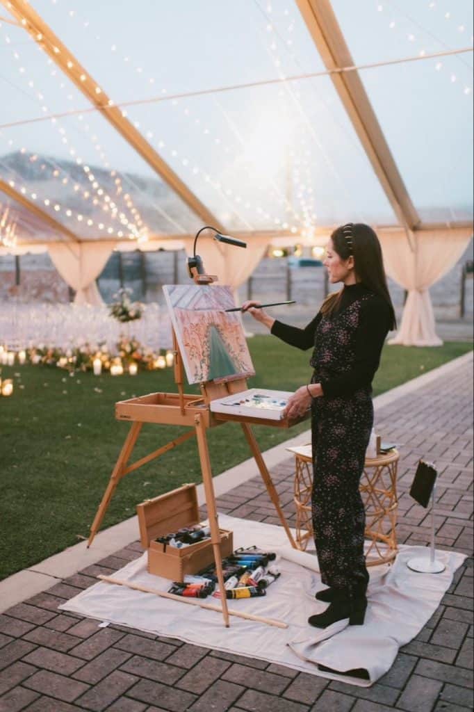 Live painting la evenimente: când un moment capătă o altă formă de memorie