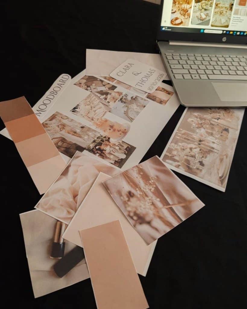 Moodboard-ul profesionist: instrumentul discret care definește experiența unui eveniment